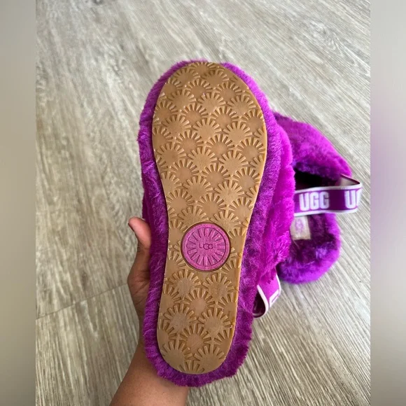 UGG Women's Fluff Yeah Slide In Berrylicious - Picture 9 of 10